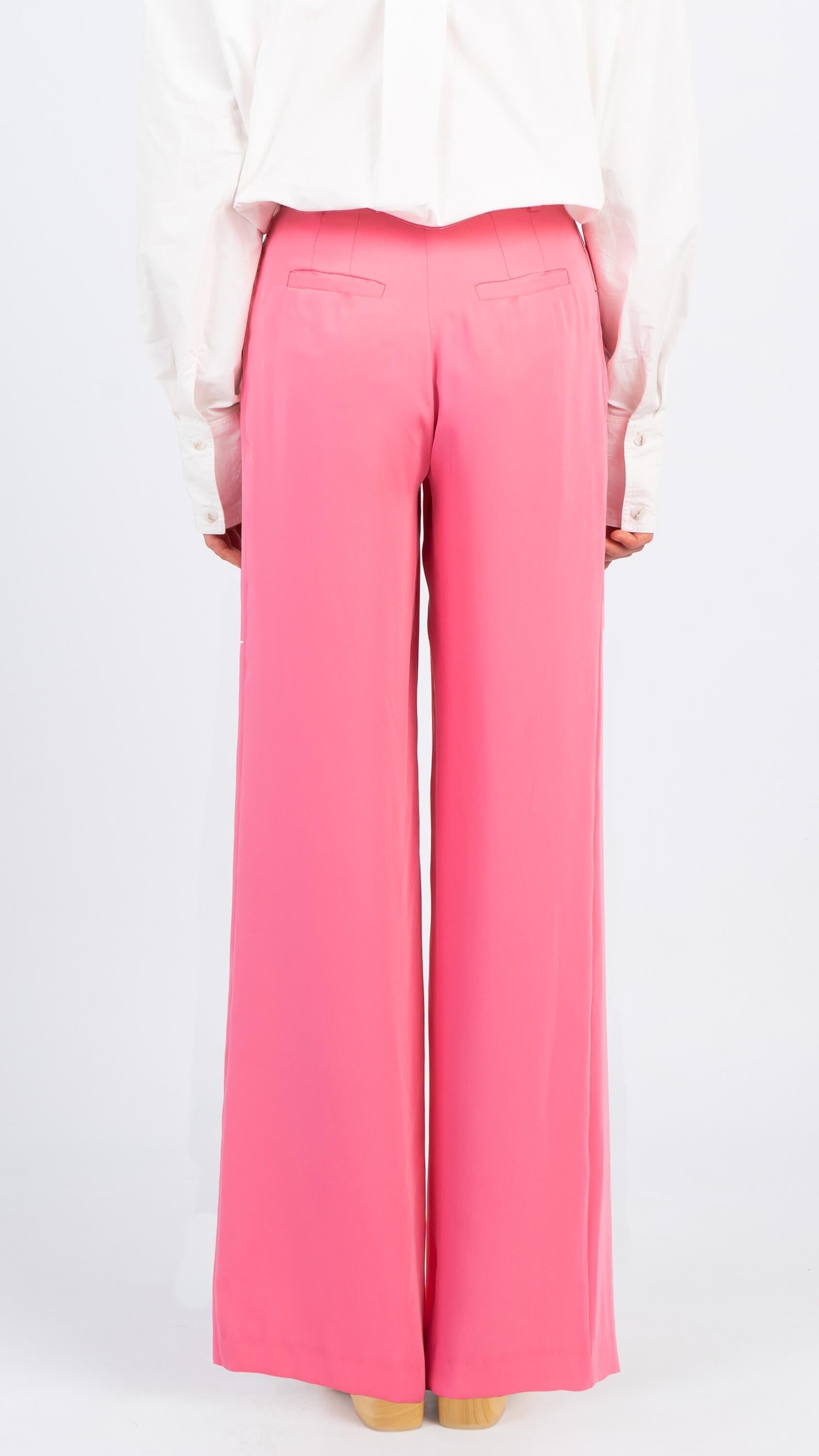 Pink satin pants Wide Leg Pants Carmen Says 