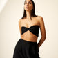 Raquel Twist Bikini Top in Black (Limited Edition) Bikini Top 710 Studio 