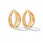 Saya Earring Hoop Gold Plated - Big Earrings Majime Set 