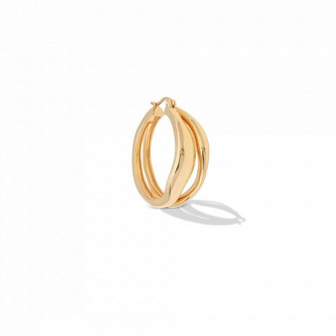 Saya Earring Hoop Gold Plated - Small Earrings Majime 