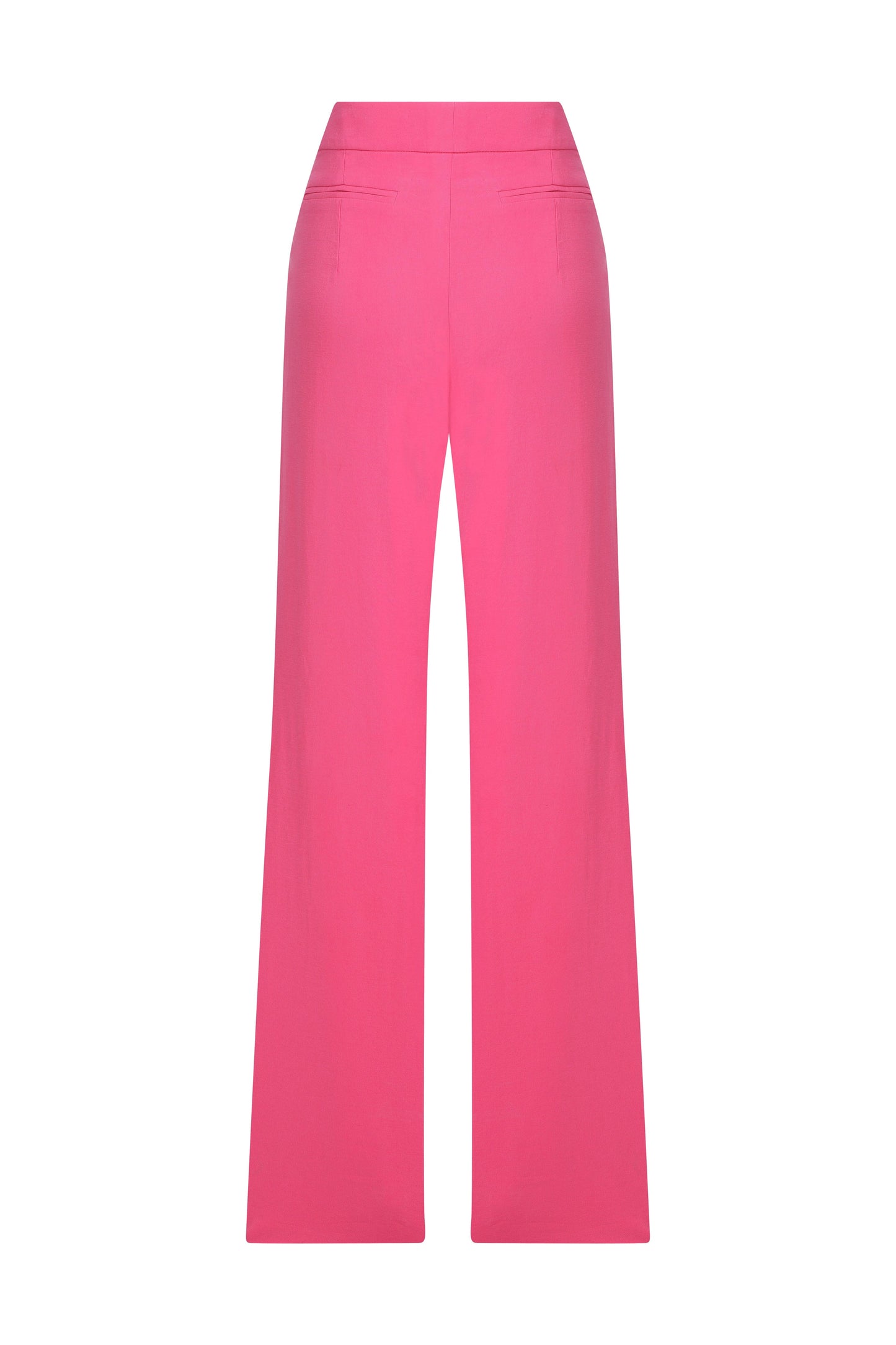 Tina Wide-leg Trousers in Bubble Gum Pink Pants Nazli Ceren 