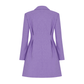 Valerie Shoulder-padded Blazer Dress in Mauve Mist Dresses Nazli Ceren 