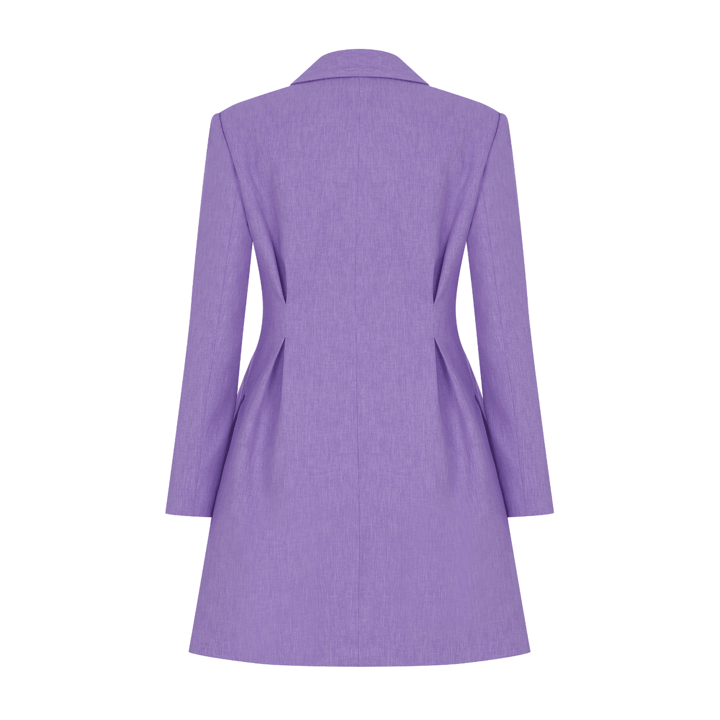 Valerie Shoulder-padded Blazer Dress in Mauve Mist Dresses Nazli Ceren 