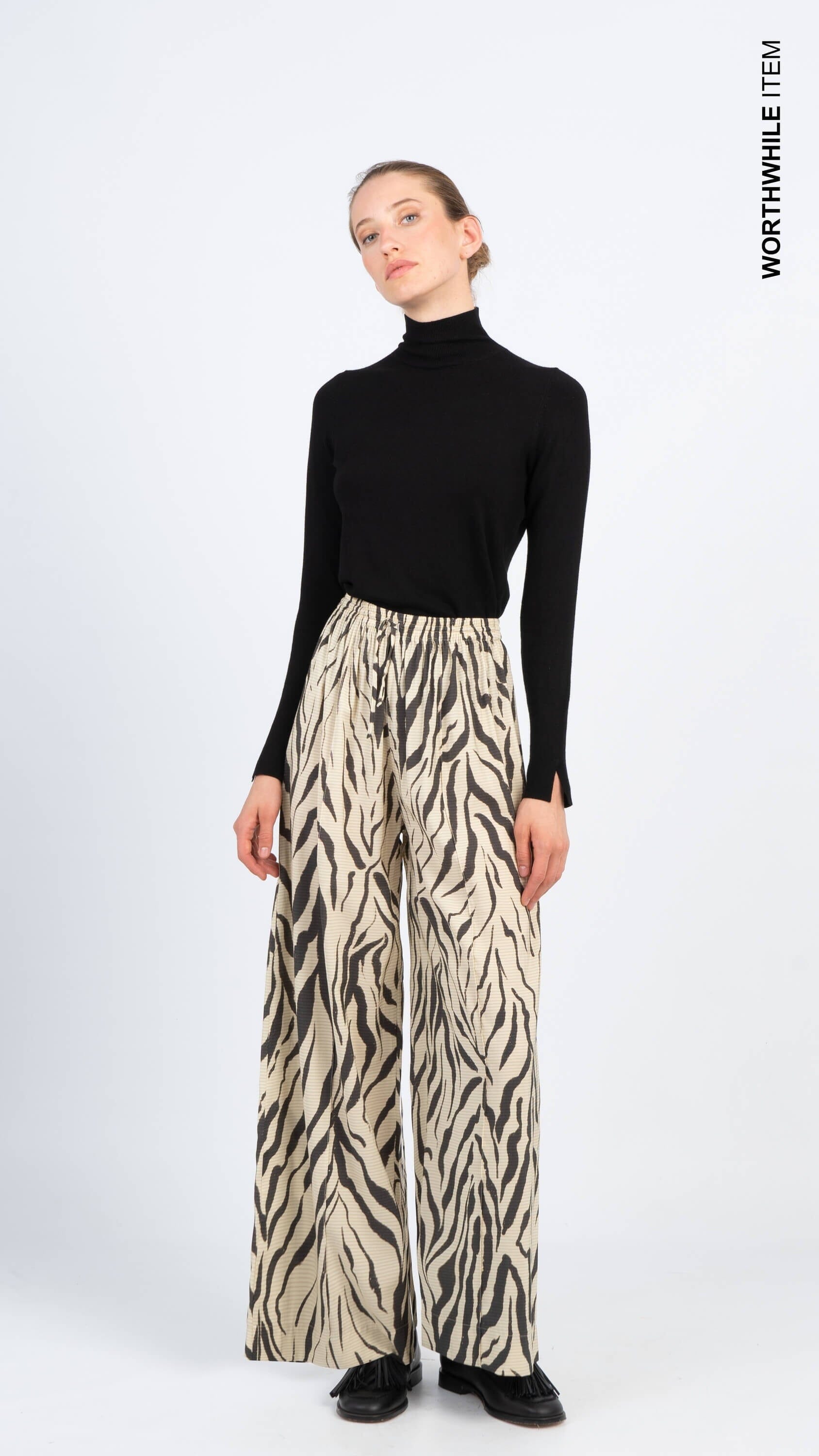 Zebra printed pants Wide Leg Pants Carmen Says 