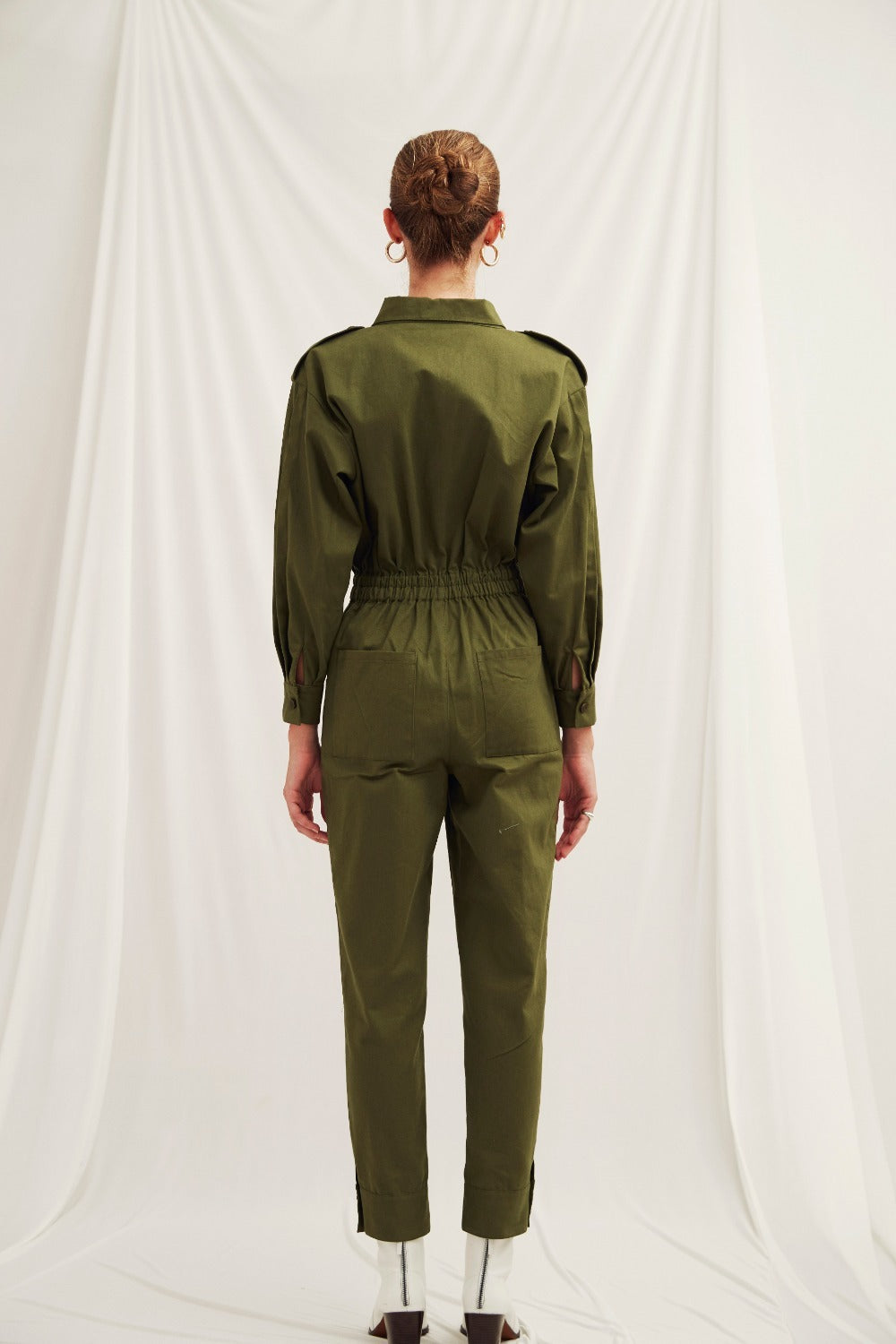 Dorothy Cotton Jumpsuit in Green