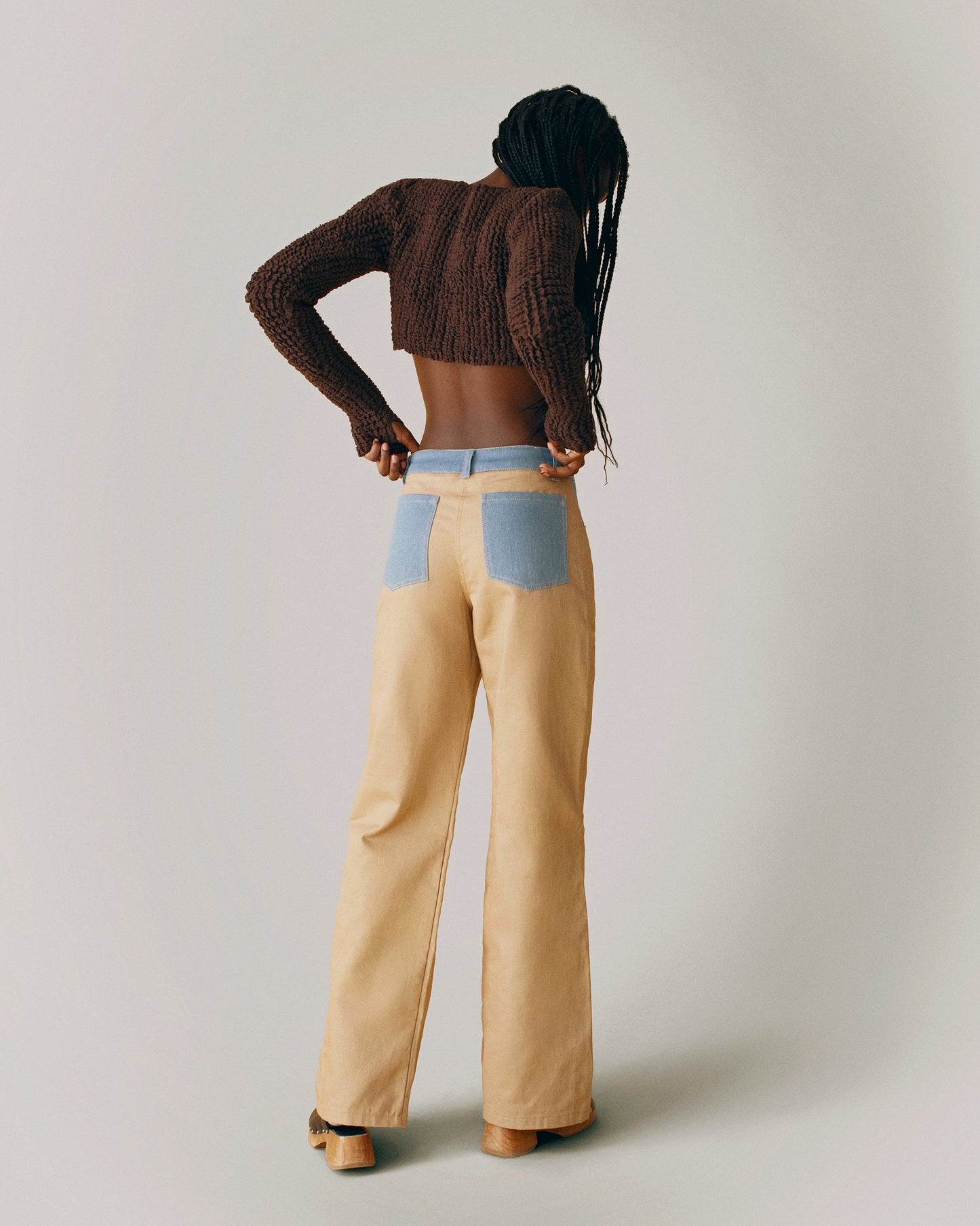 Color Block Trousers