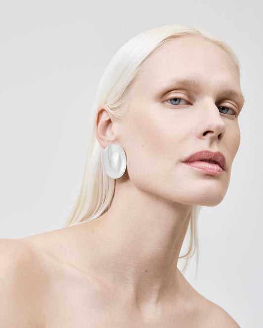 The Disc Earrings - Silver