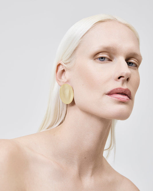 The Disc Earrings - Gold