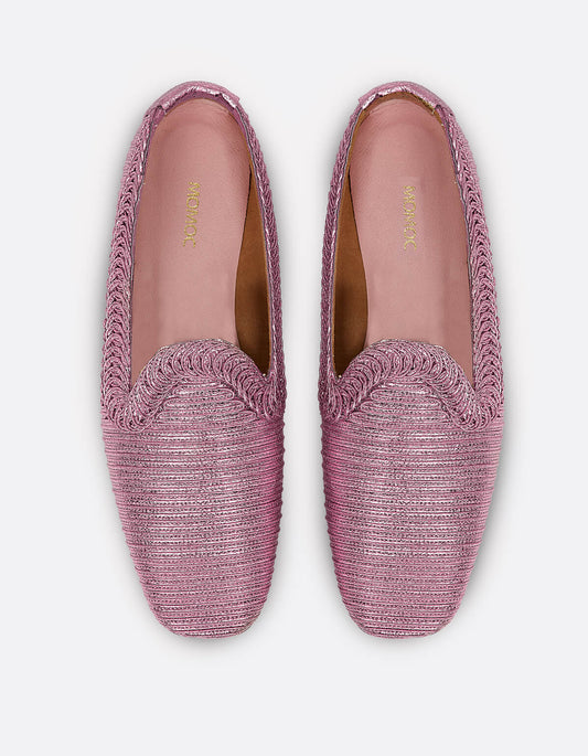 Pink Metallic Loafer
