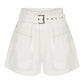 Louis White Cotton Shorts