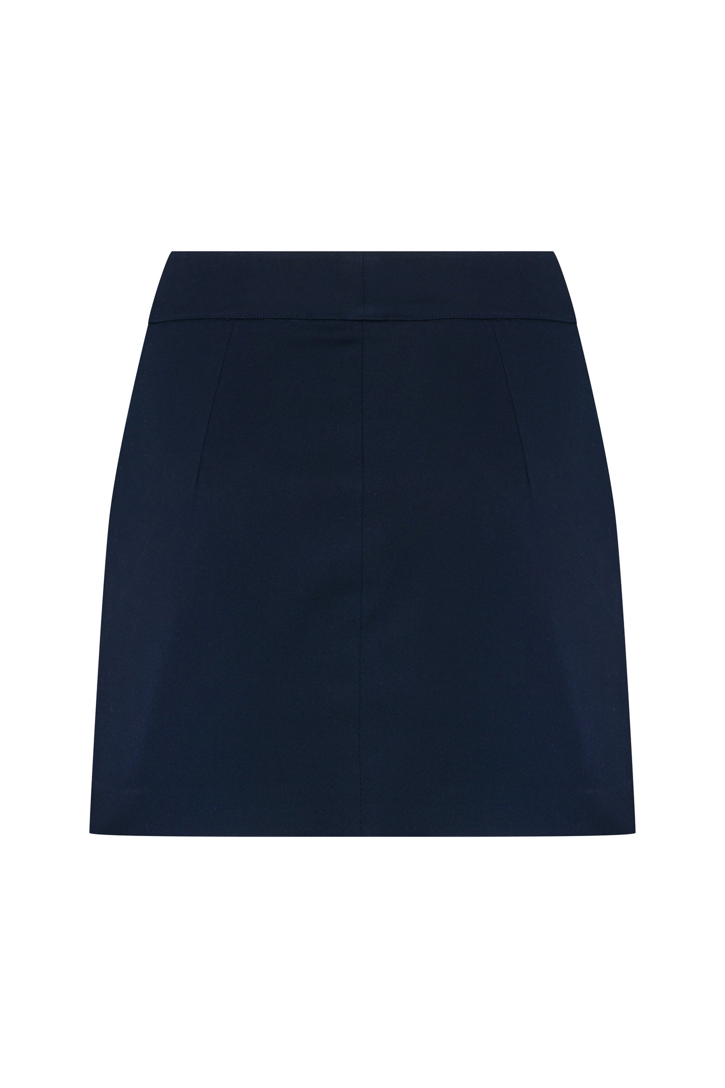 Marde Cotton Mini Skirt in Deep Cobalt