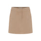 Marde Wool Mini Skirt in Beige