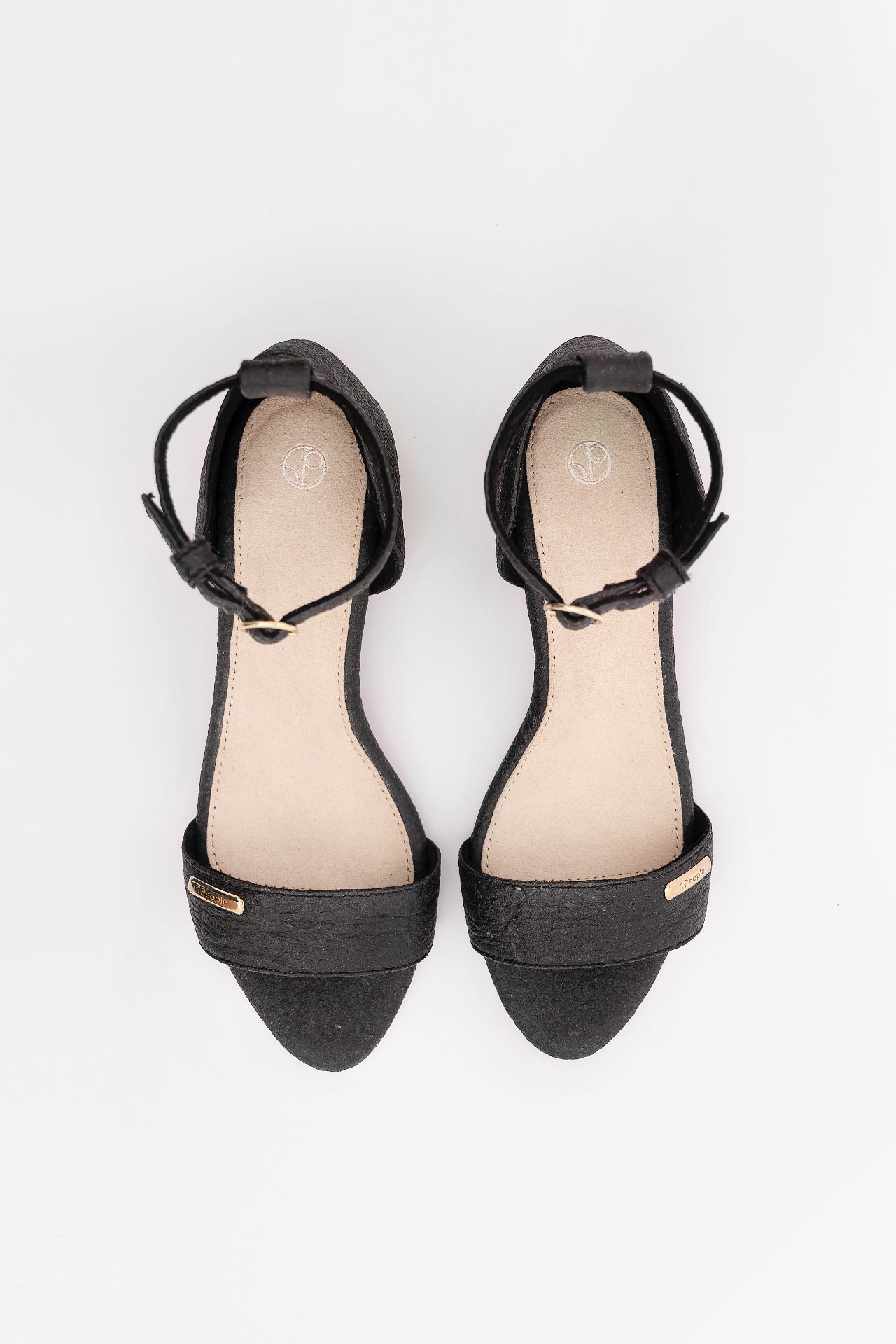 Chicago Ankle Strap Heels in Charcoal - 1People at LabelRow