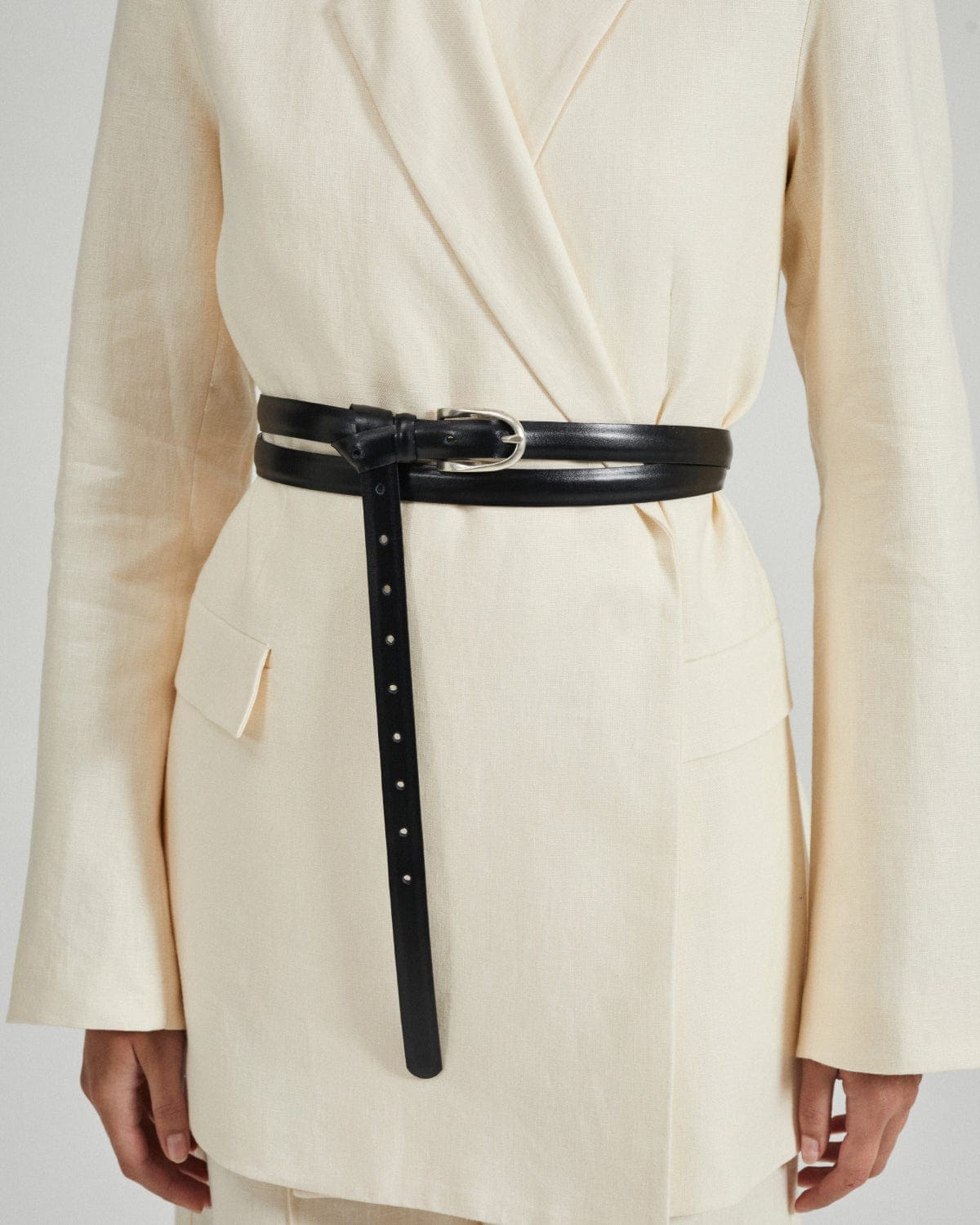 The Double Wrap Belt - Black