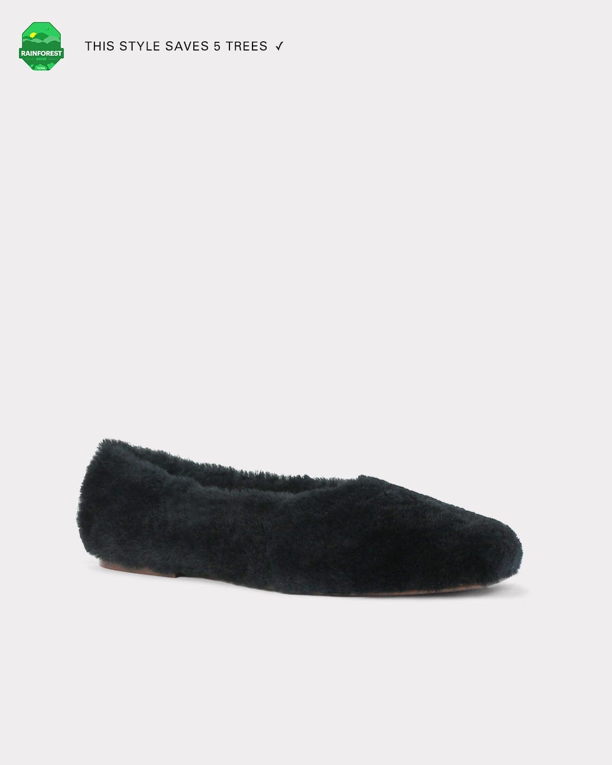 The Foundation Flat - Black Shearling