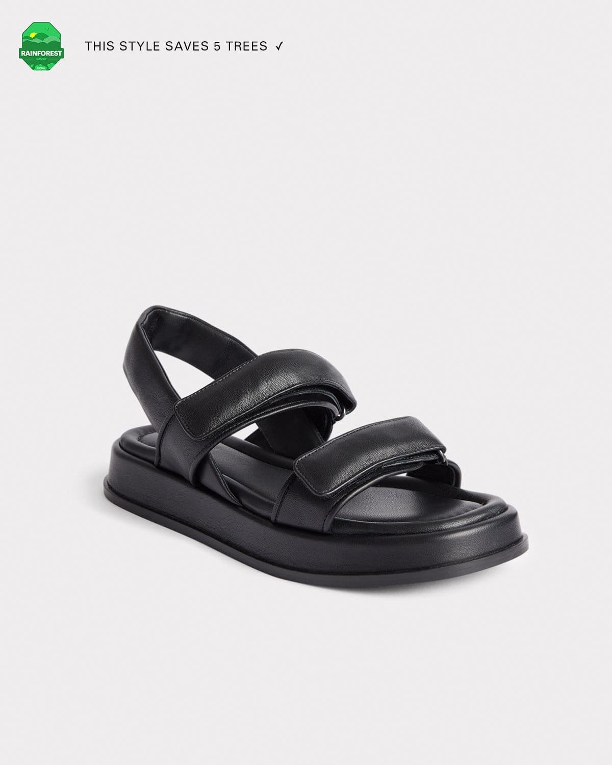 The Sporty Sandal - Black