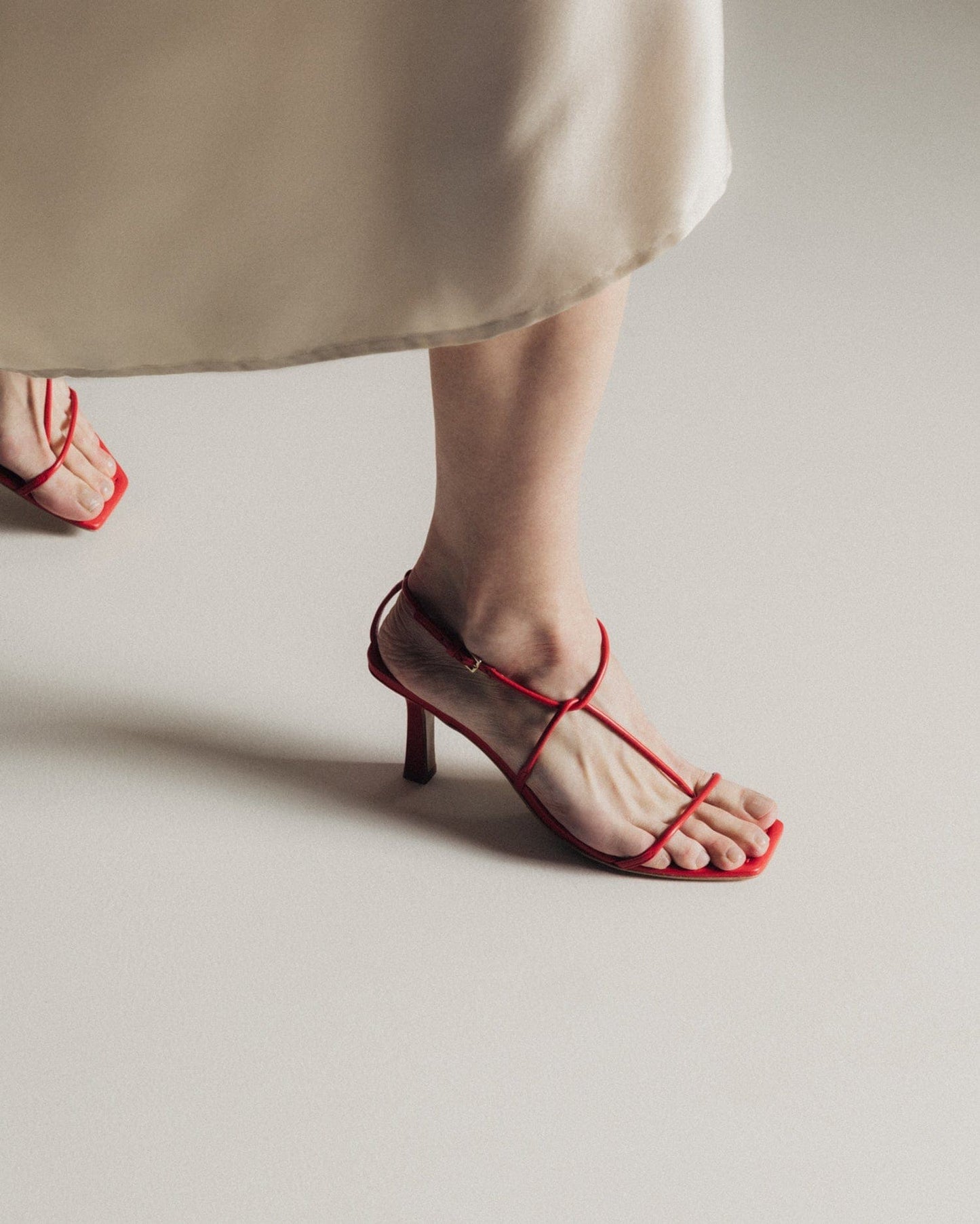 The Strappy Sandal - Red