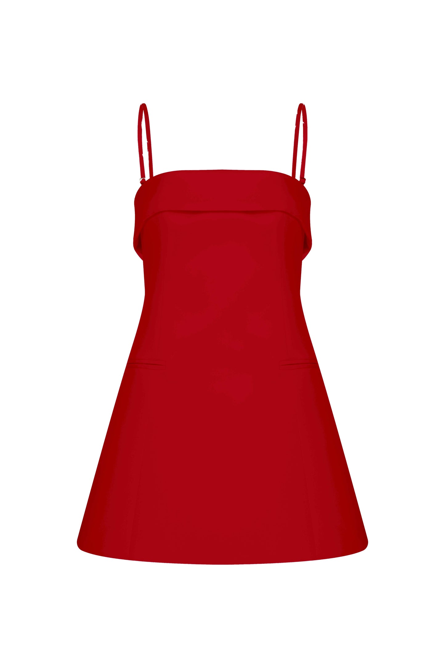 Gaia Mini Dress in Fiery Red