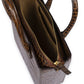 Leather bag in crocodile print - Brown Handbags Leandra 