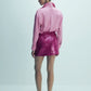 Ravenna Satin Shirt in Partfait Pink