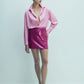 Ravenna Satin Shirt in Partfait Pink