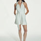 Mindy Linen Playsuit in White Sand