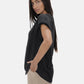 Bold Shoulder Tee in Black